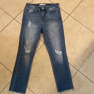 Womens KanCan Distressed Jeans sz 27 Estilo style light washed